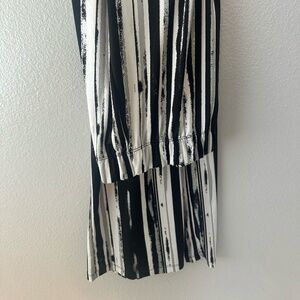 Black and White Focus 2000 Polyester Wide Leg Dress pants